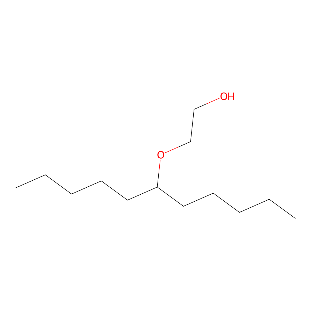 2-Undecan-6-yloxyethanol molecular structure, CAS 70709-95-4