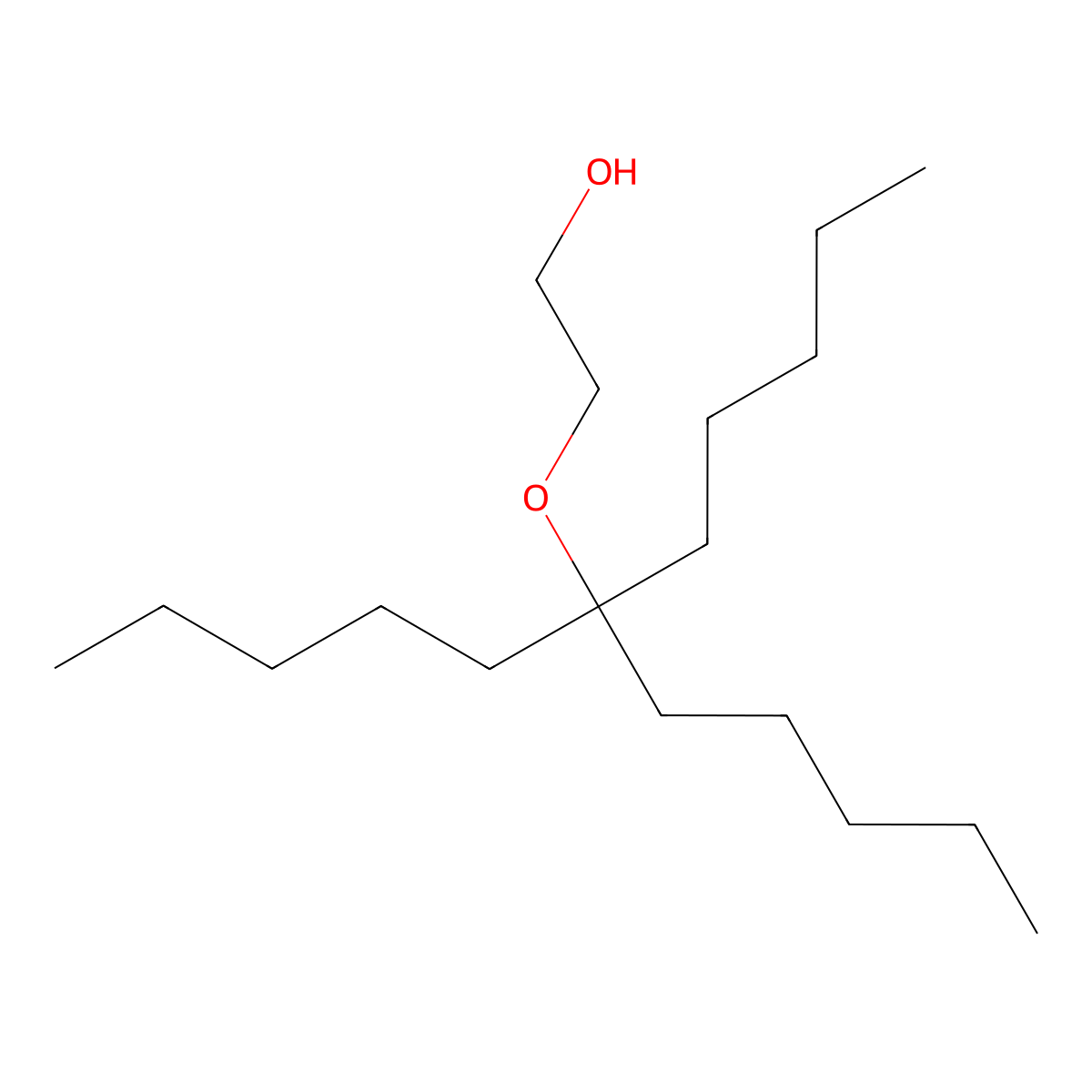 2-[(6-Pentylundecan-6-yl)oxy]ethan-1-ol molecular structure, CAS 70709-98-7