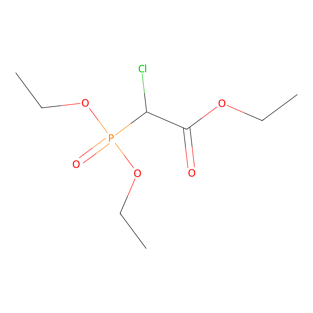 Triethyl 2-chloro-2-phosphonoacetate molecular structure, CAS 7071-12-7