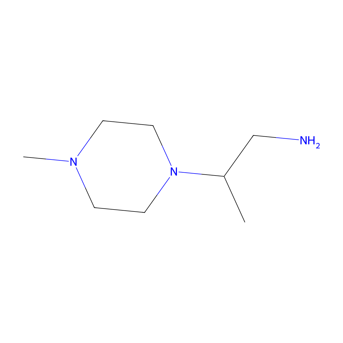 2-(4-Methylpiperazin-1-yl)propan-1-amine molecular structure, CAS 70717-54-3