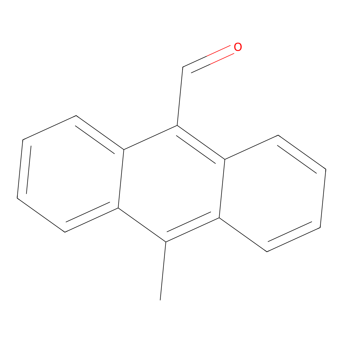 10-Methylanthracene-9-carbaldehyde molecular structure, CAS 7072-00-6
