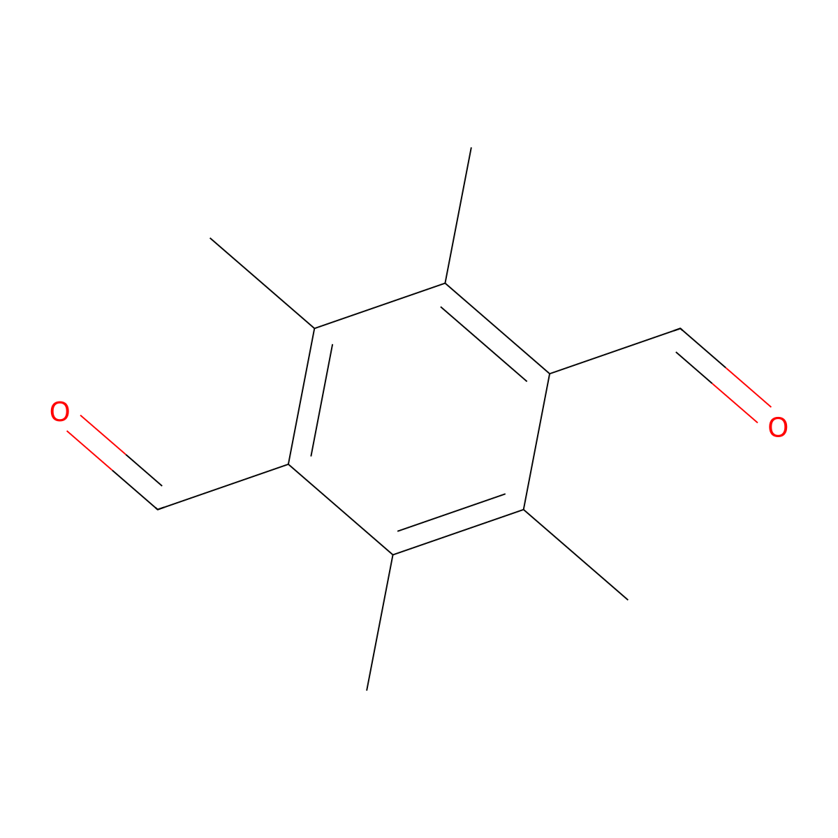 2,3,5,6-Tetramethylterephthalaldehyde molecular structure, CAS 7072-01-7