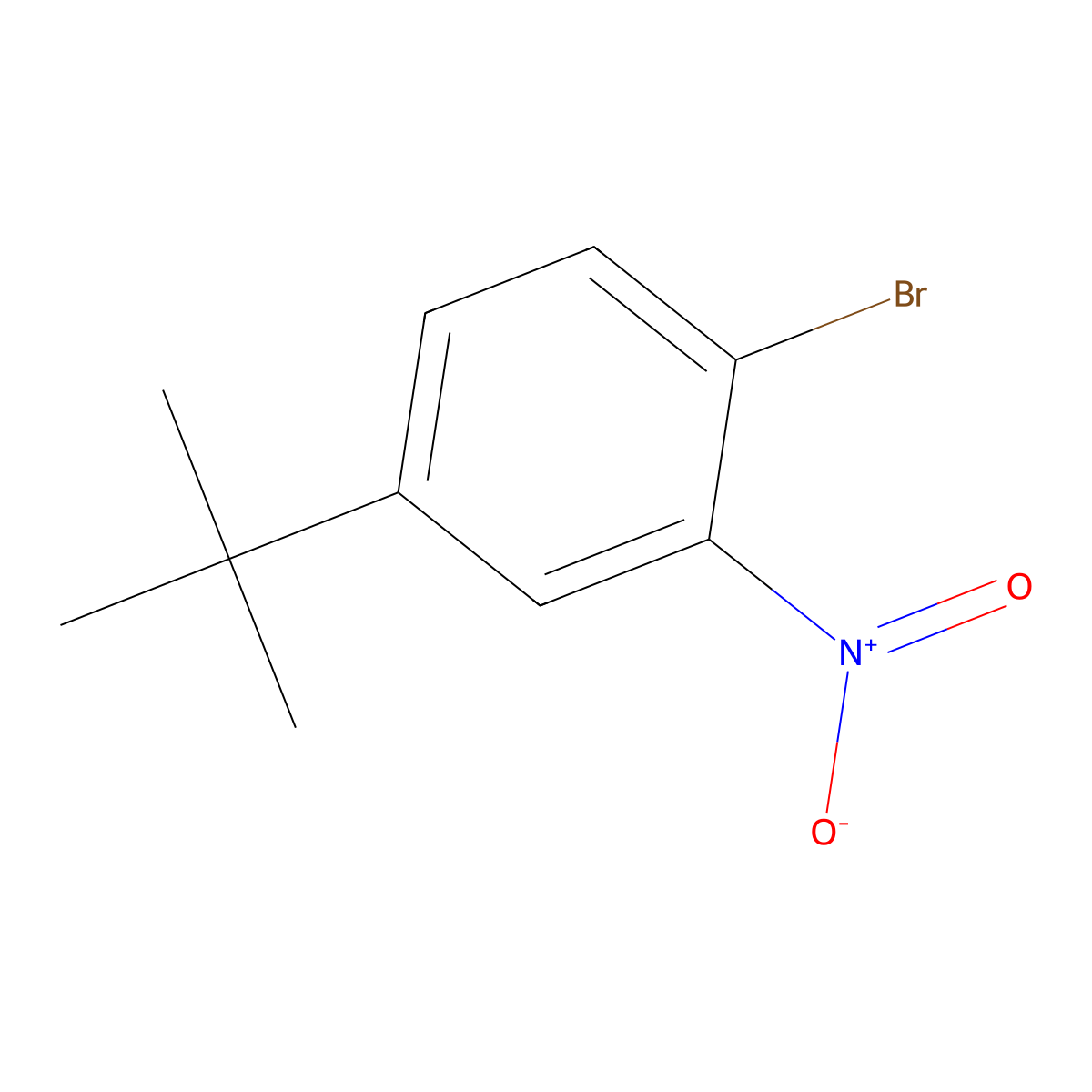 1-Bromo-4-tert-butyl-2-nitrobenzene molecular structure, CAS 70729-05-4