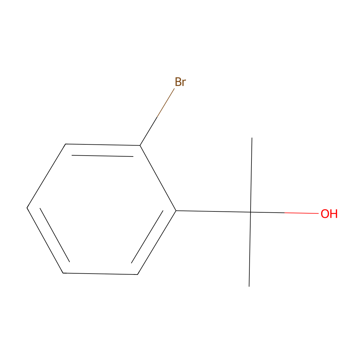 2-(2-Bromophenyl)propan-2-ol molecular structure, CAS 7073-69-0