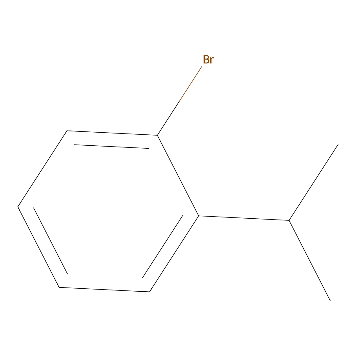 o-Bromocumene molecular structure, CAS 7073-94-1