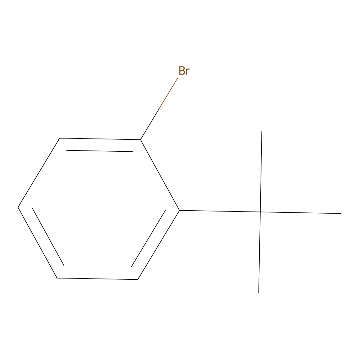 1-Bromo-2-tert-butylbenzene molecular structure, CAS 7073-99-6