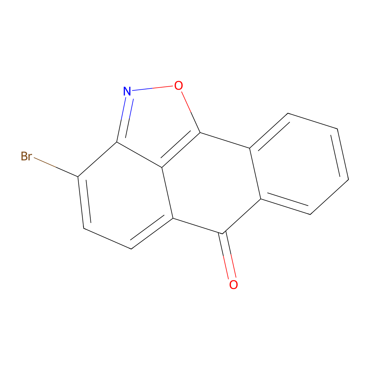 3-bromo-6H-anthra[1,9-cd]isoxazol-6-one molecular structure, CAS 70730-91-5