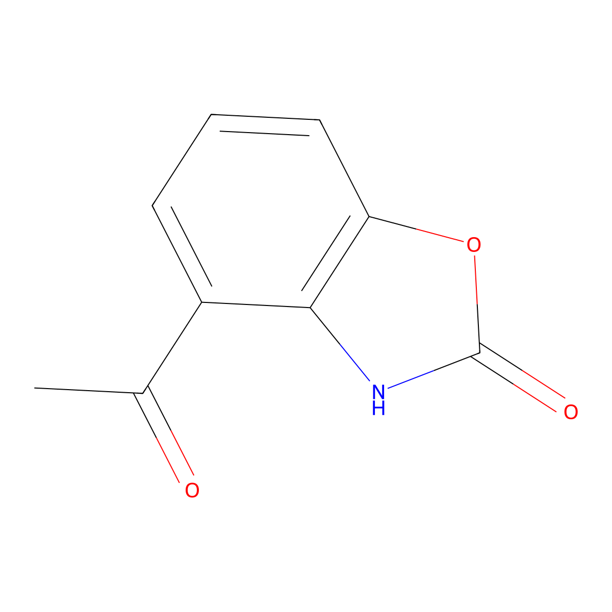 4-Acetyl-2(3H)-benzoxazolone molecular structure, CAS 70735-79-4
