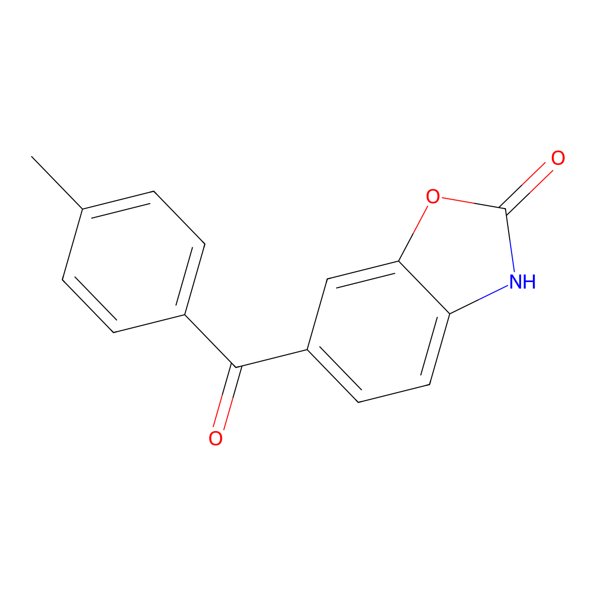 6-(4-Methylbenzoyl)-2,3-dihydro-1,3-benzoxazol-2-one molecular structure, CAS 70735-87-4
