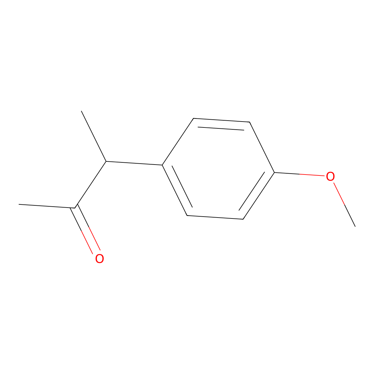3-(4-Methoxyphenyl)butan-2-one molecular structure, CAS 7074-12-6