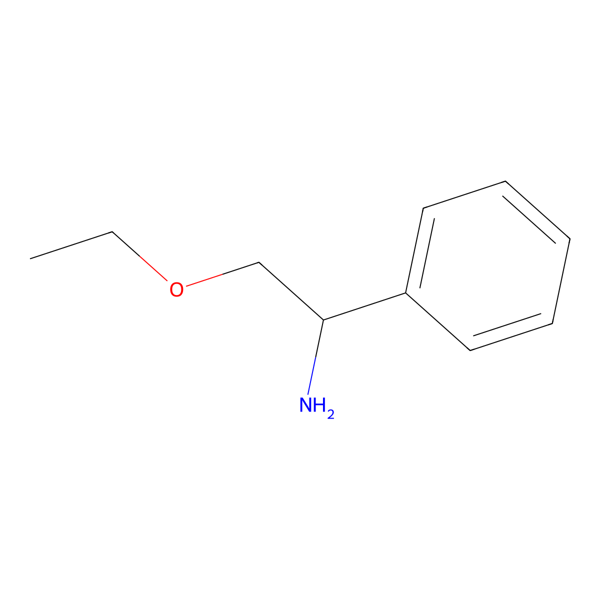 2-Ethoxy-1-phenylethanamine molecular structure, CAS 70743-39-4