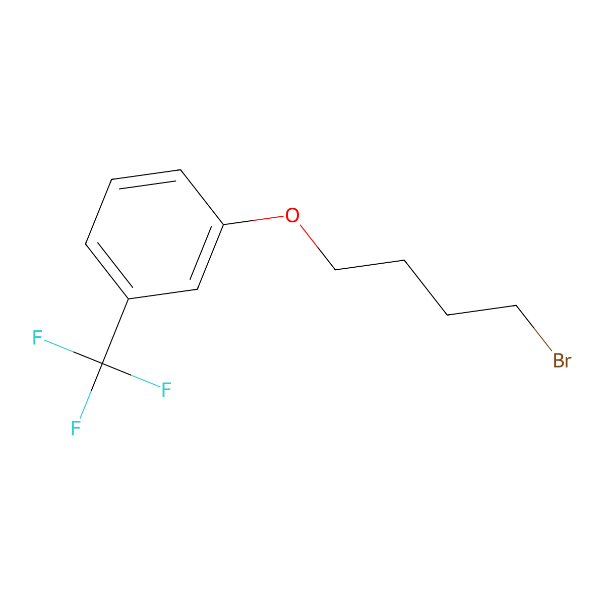 1-(4-Bromobutoxy)-3-(trifluoromethyl)benzene molecular structure, CAS 70743-66-7