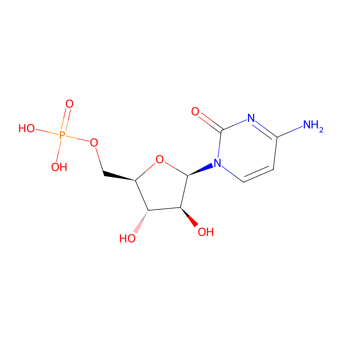 Ara-5'-cmp molecular structure, CAS 7075-11-8