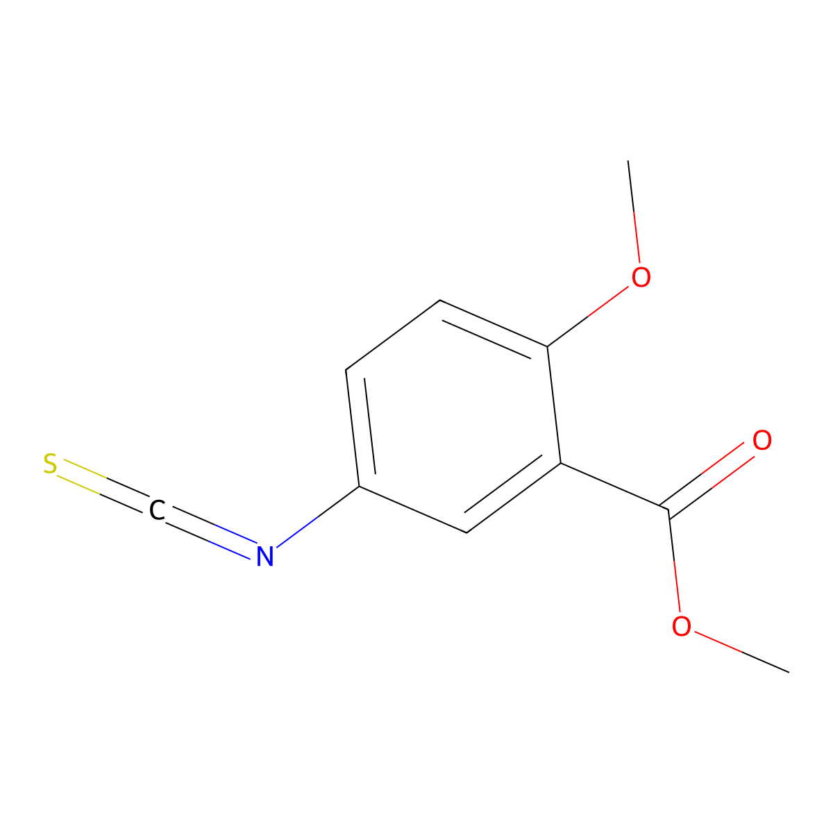Methyl5-isothiocyanato-2-methoxybenzoate molecular structure, CAS 70751-84-7
