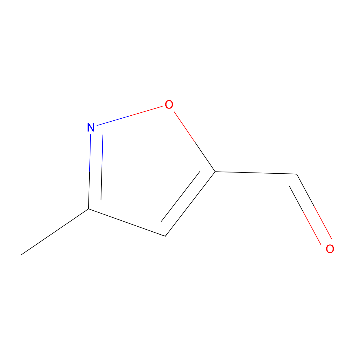 3-Methyl-1,2-oxazole-5-carbaldehyde molecular structure, CAS 70753-36-5