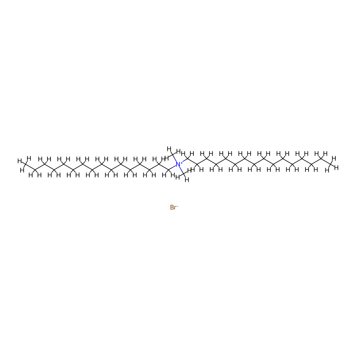 Dihexadecyldimethylammonium bromide molecular structure, CAS 70755-47-4