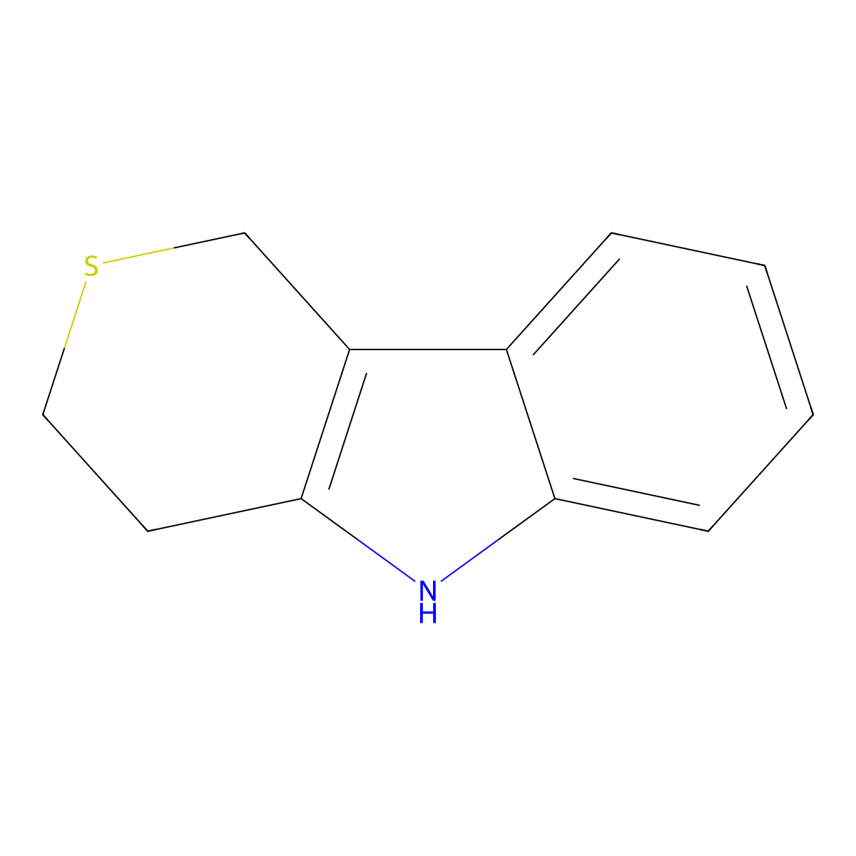 1,3,4,5-Tetrahydrothiopyrano[4,3-b]indole molecular structure, CAS 7076-17-7