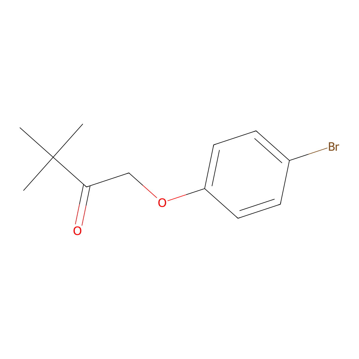 1-(4-Bromophenoxy)-3,3-dimethyl-2-butanone molecular structure, CAS 70762-74-2