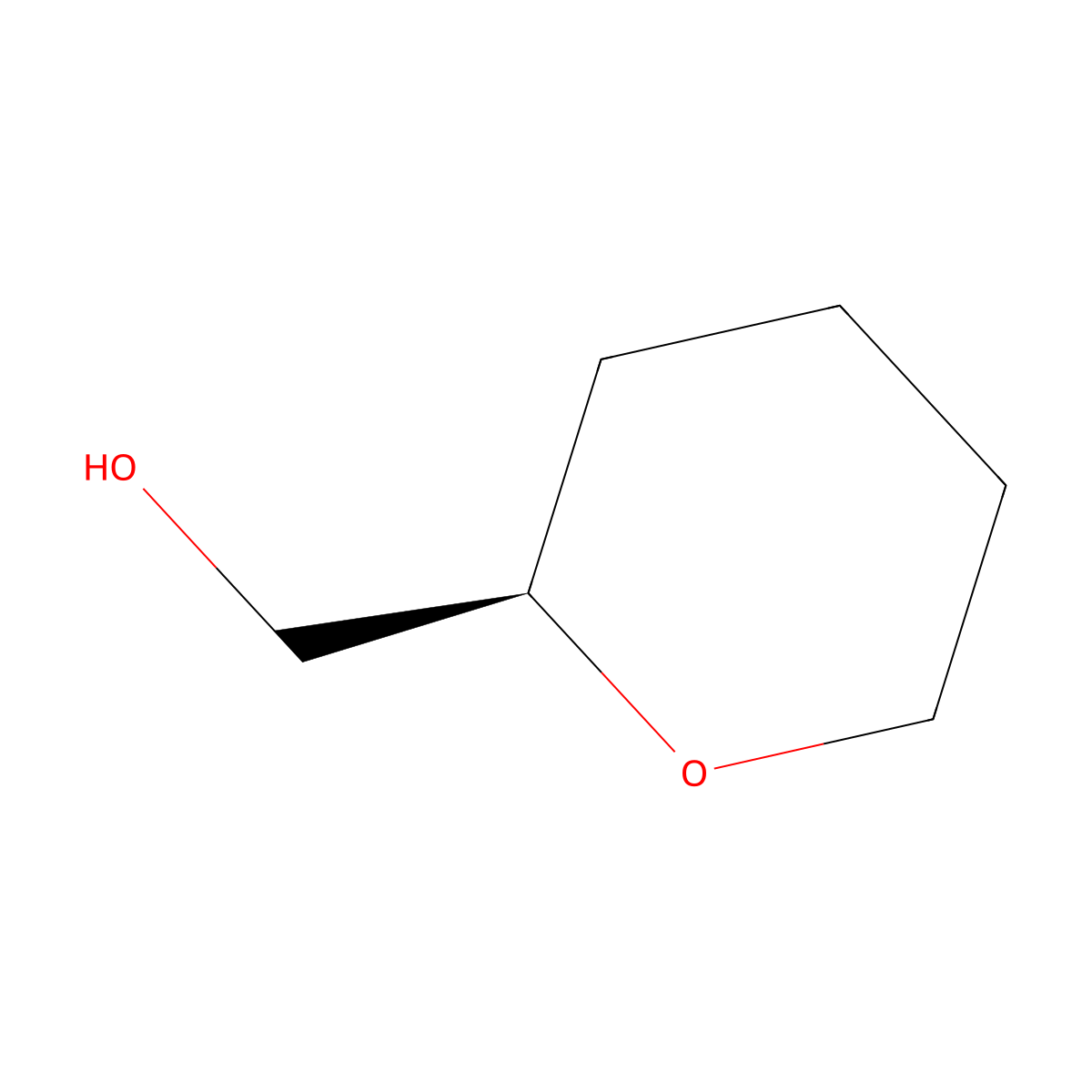 [(2R)-oxan-2-yl]methanol molecular structure, CAS 70766-06-2