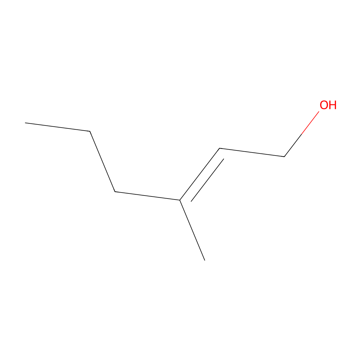 3-Methylhex-2-en-1-ol molecular structure, CAS 70771-72-1