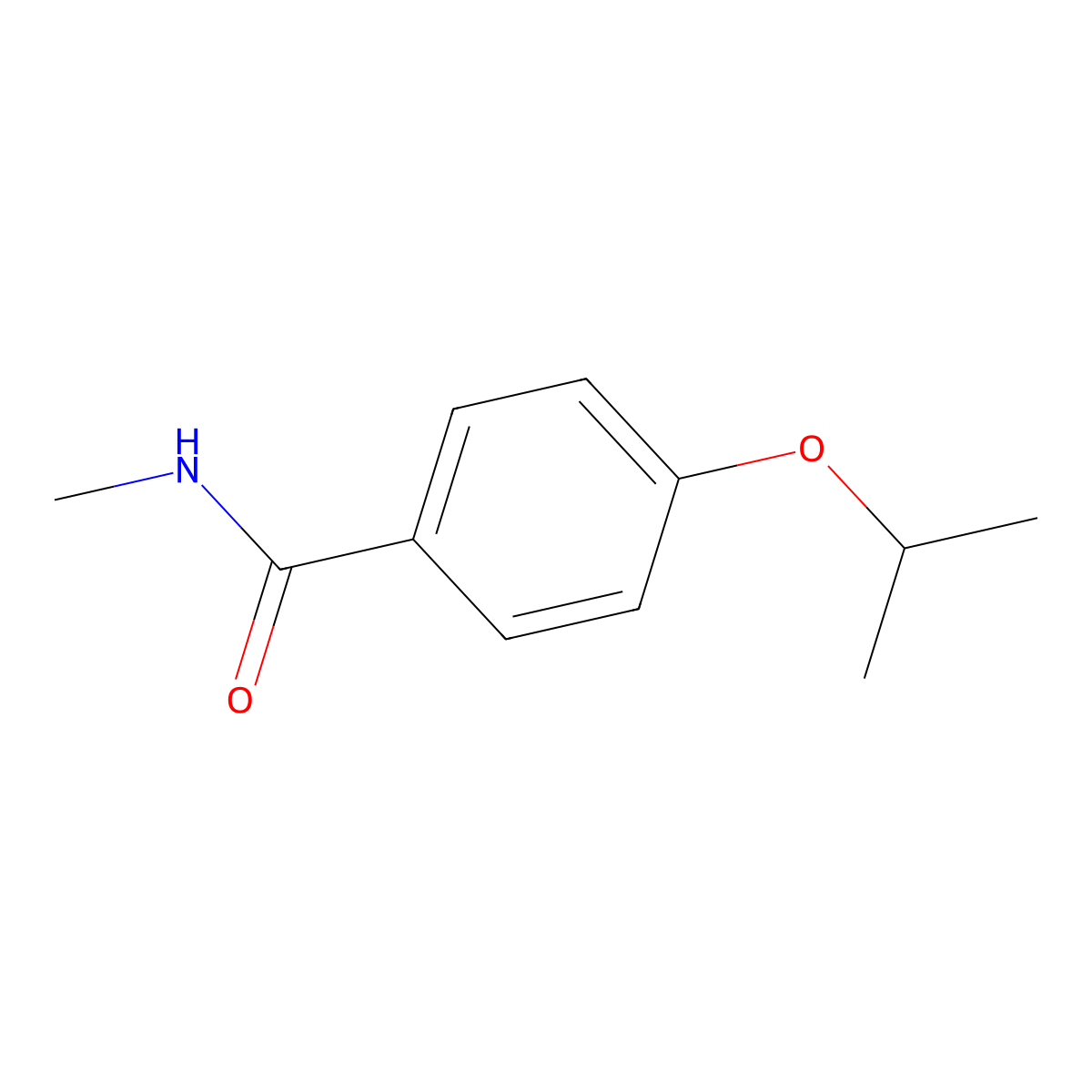 4-isopropoxy-N-methylbenzamide molecular structure, CAS 70772-62-2