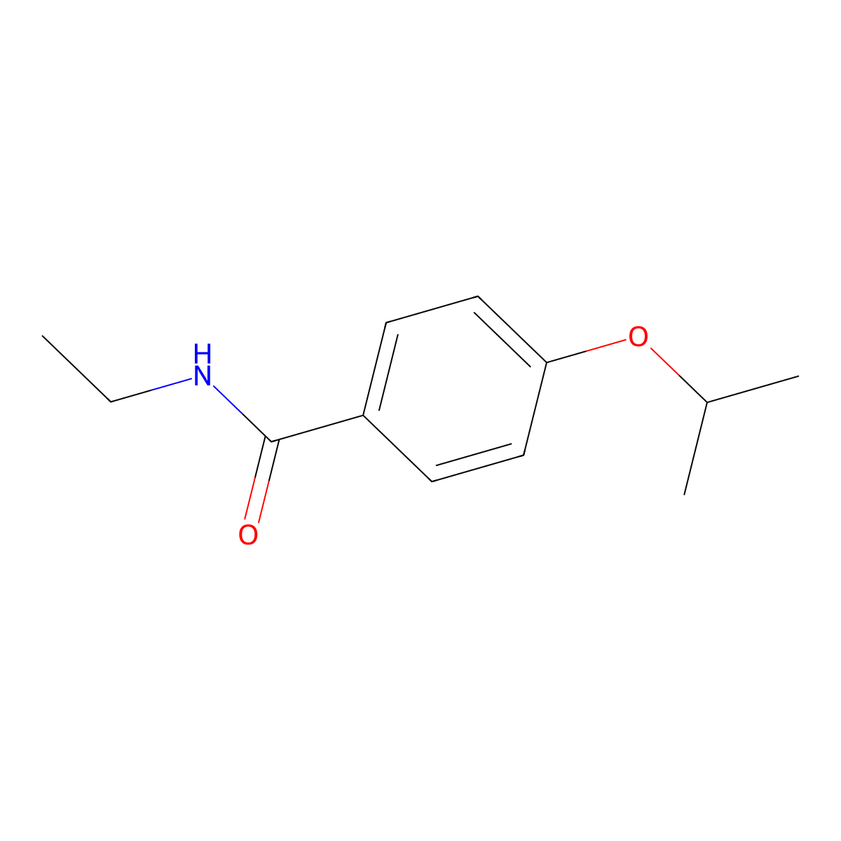 N-ethyl-4-(propan-2-yloxy)benzamide molecular structure, CAS 70772-74-6