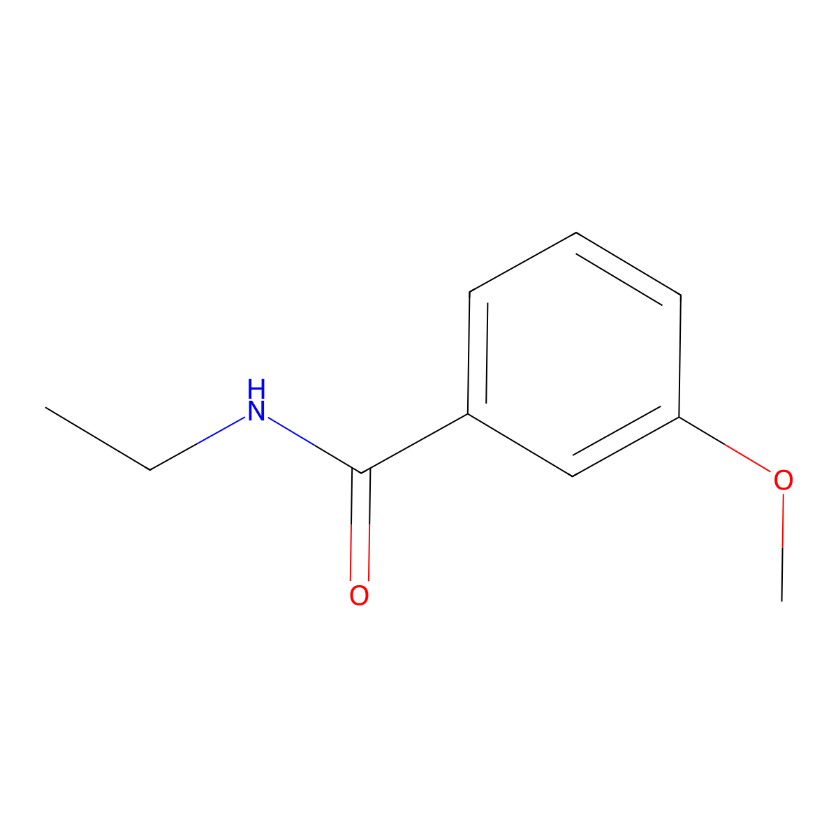 N-ethyl-3-methoxybenzamide molecular structure, CAS 70772-76-8