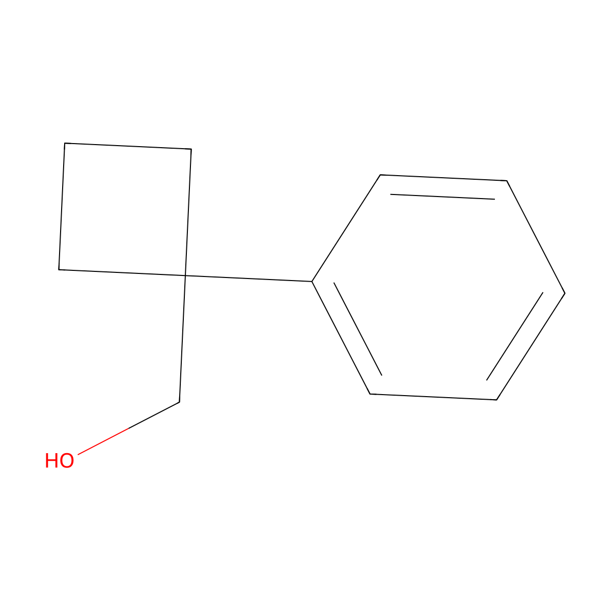 (1-Phenylcyclobutyl)methanol molecular structure, CAS 70775-57-4