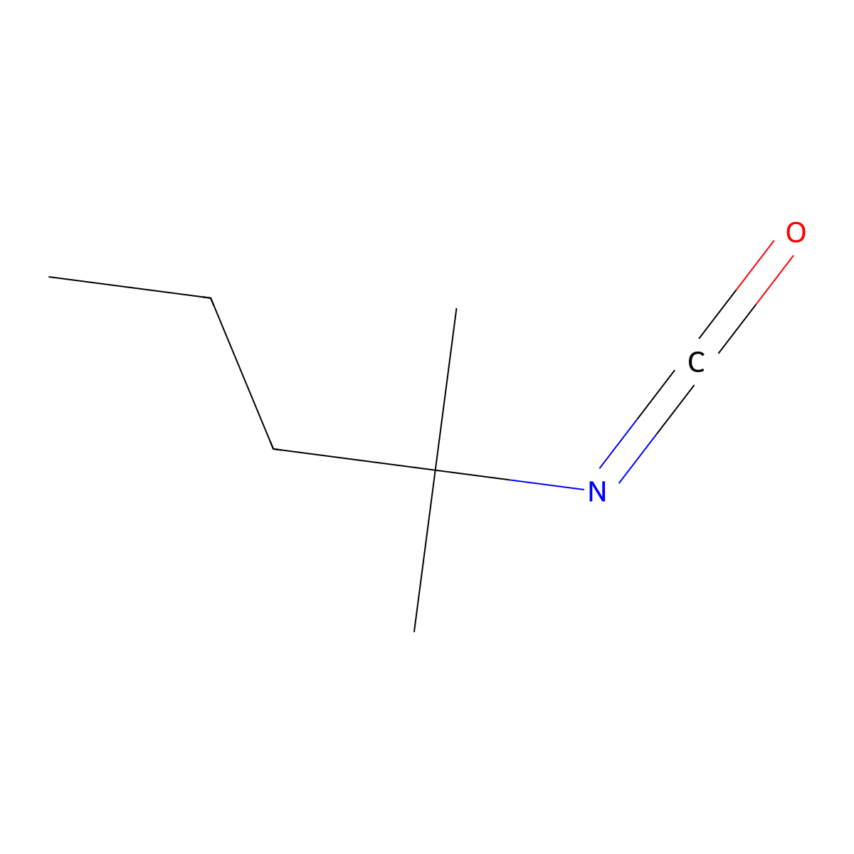 2-Isocyanato-2-methylpentane molecular structure, CAS 70780-86-8