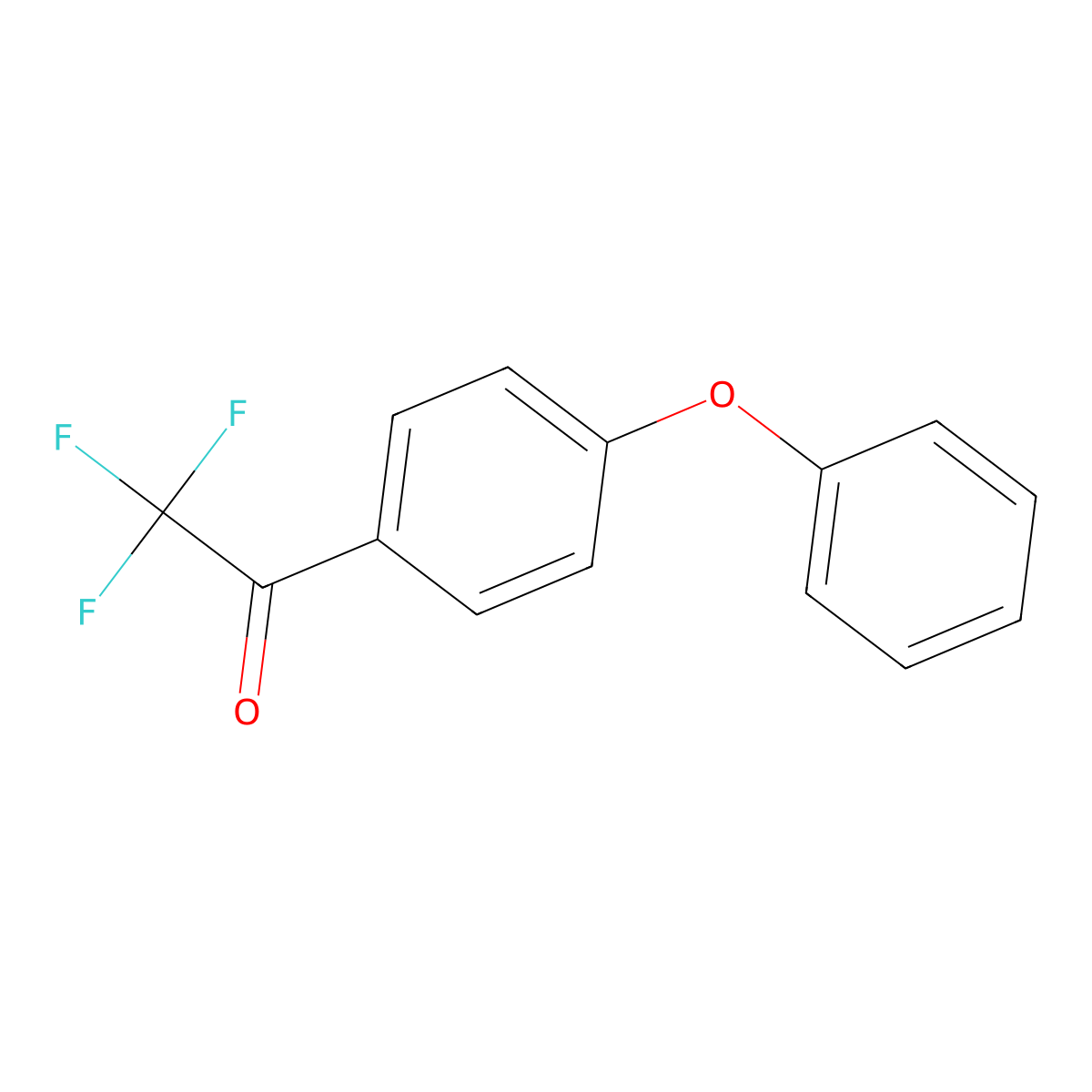 4'-Phenoxy-2,2,2-trifluoroacetophenone molecular structure, CAS 70783-32-3
