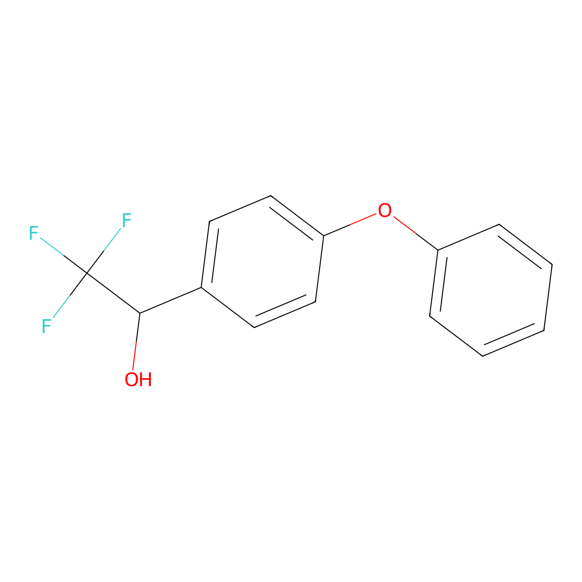 4-(Phenoxy)-alpha-(trifluoromethyl)benzyl Alcohol molecular structure, CAS 70783-33-4
