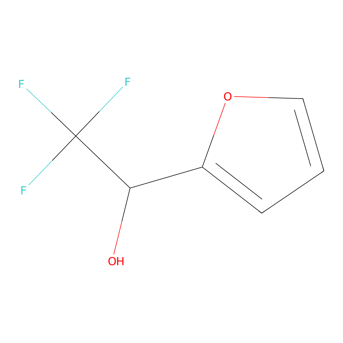 2,2,2-Trifluoro-1-(furan-2-yl)ethan-1-ol molecular structure, CAS 70783-48-1