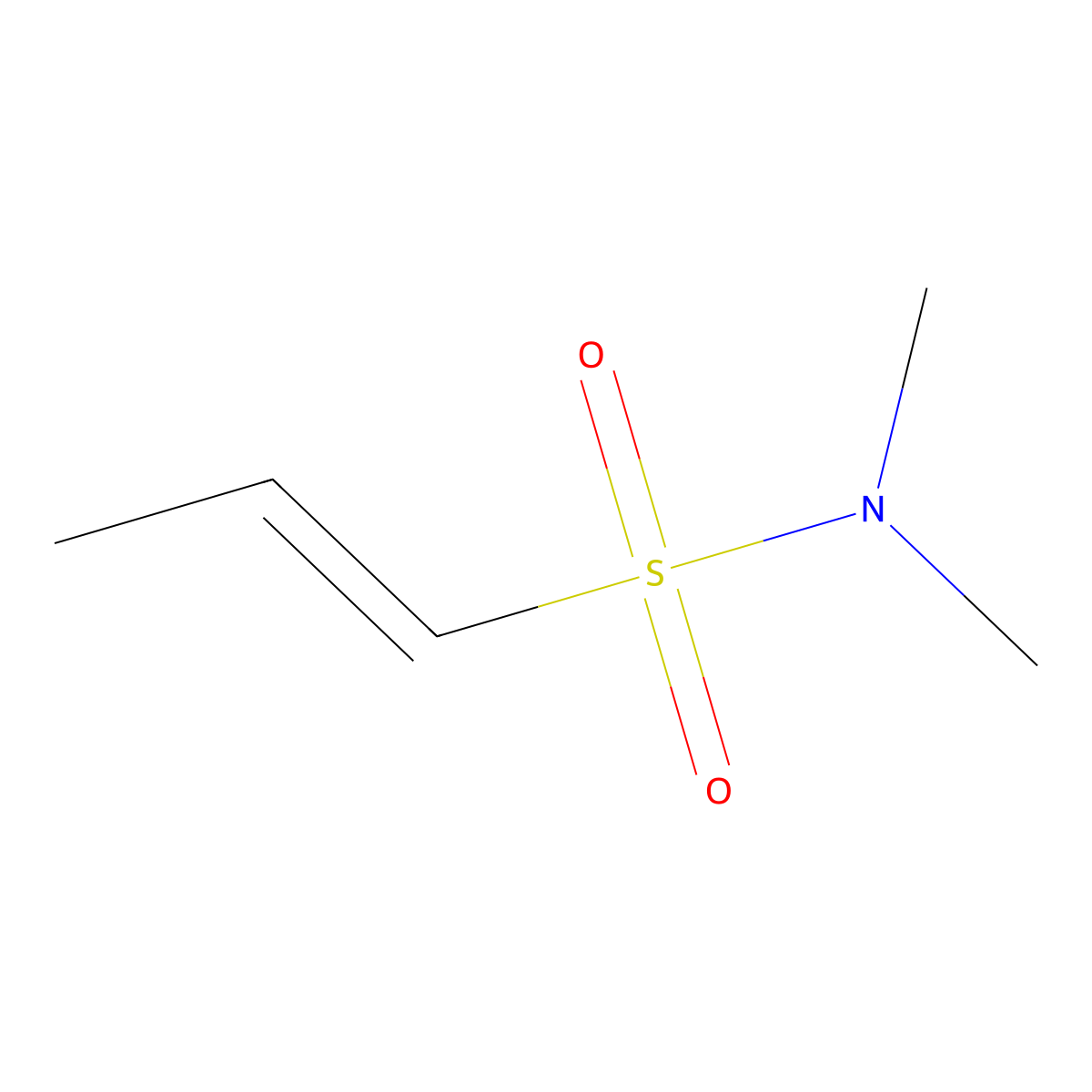 N,N-dimethylprop-1-ene-1-sulfonamide molecular structure, CAS 70785-00-1
