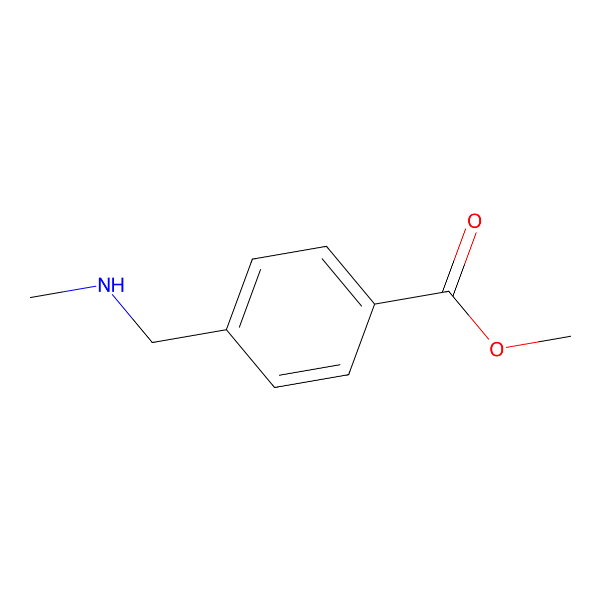 Methyl 4-[(methylamino)methyl]benzoate molecular structure, CAS 70785-70-5