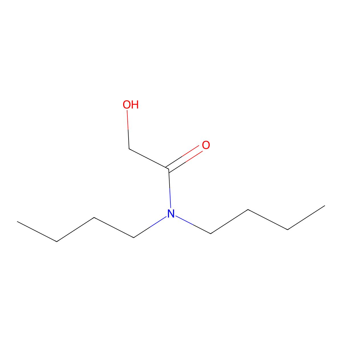 N,N-Dibutyl-2-hydroxyacetamide molecular structure, CAS 70785-78-3