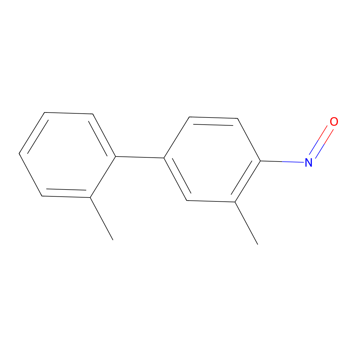 3,2'-Dimethyl-4-nitrosobiphenyl molecular structure, CAS 70786-64-0