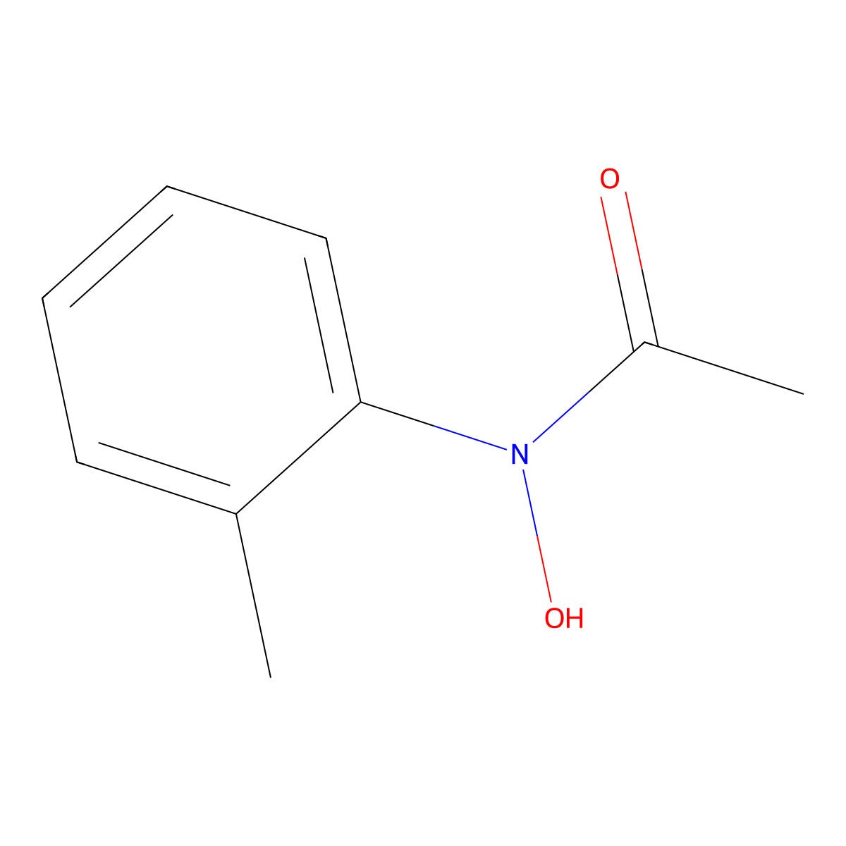 N-Acetyl-N-hydroxy-o-toluidine molecular structure, CAS 70786-65-1