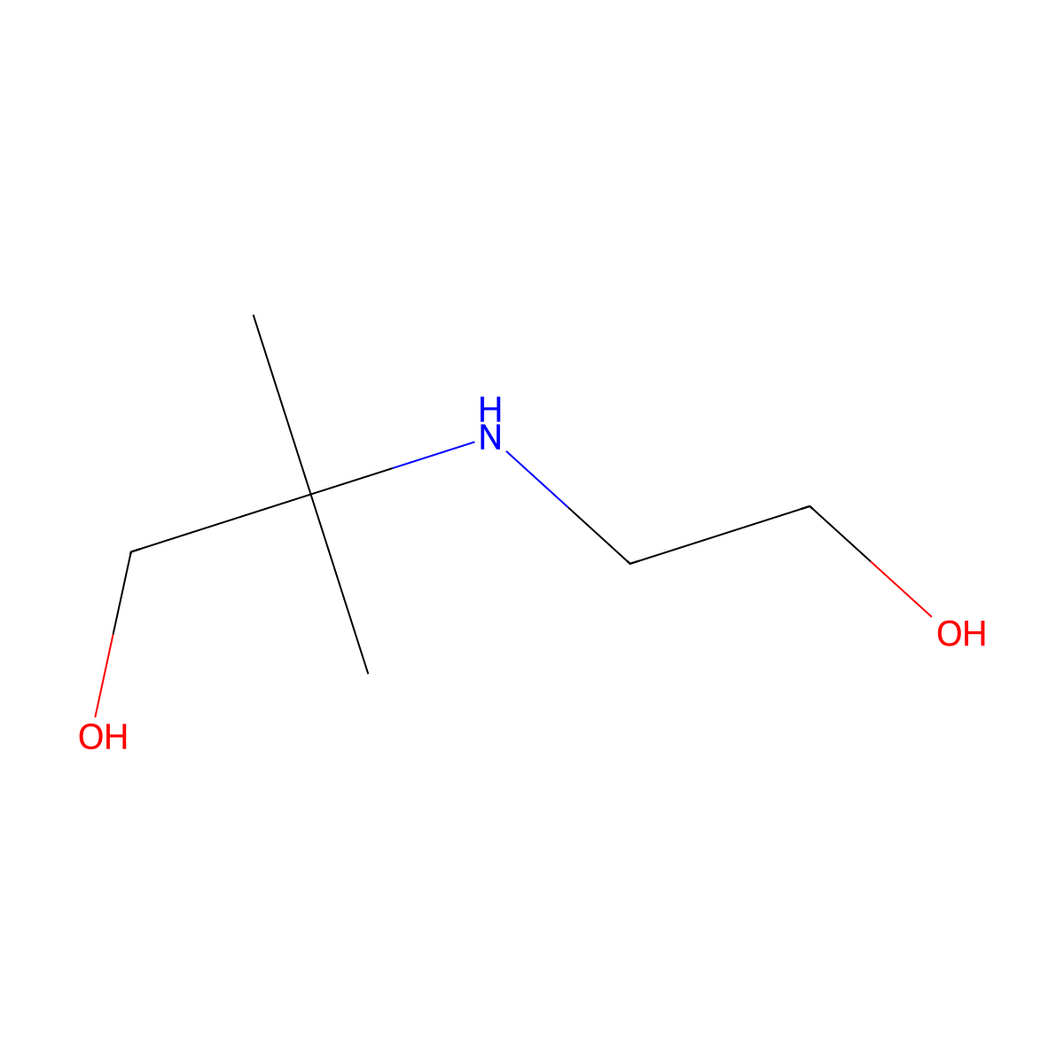 2-[(2-Hydroxyethyl)amino]-2-methylpropan-1-ol molecular structure, CAS 70787-40-5