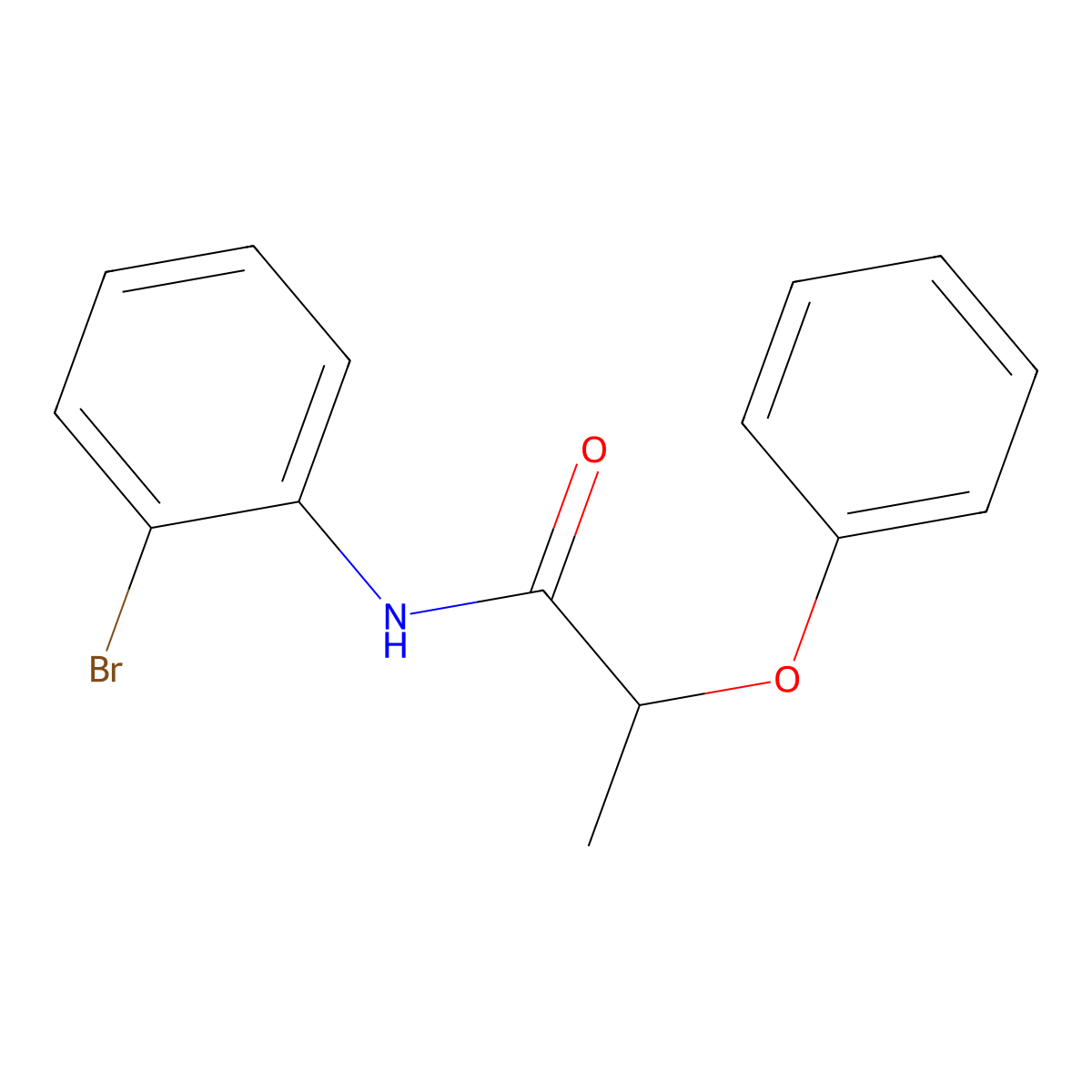 N-(2-bromophenyl)-2-phenoxypropanamide molecular structure, CAS 70790-76-0