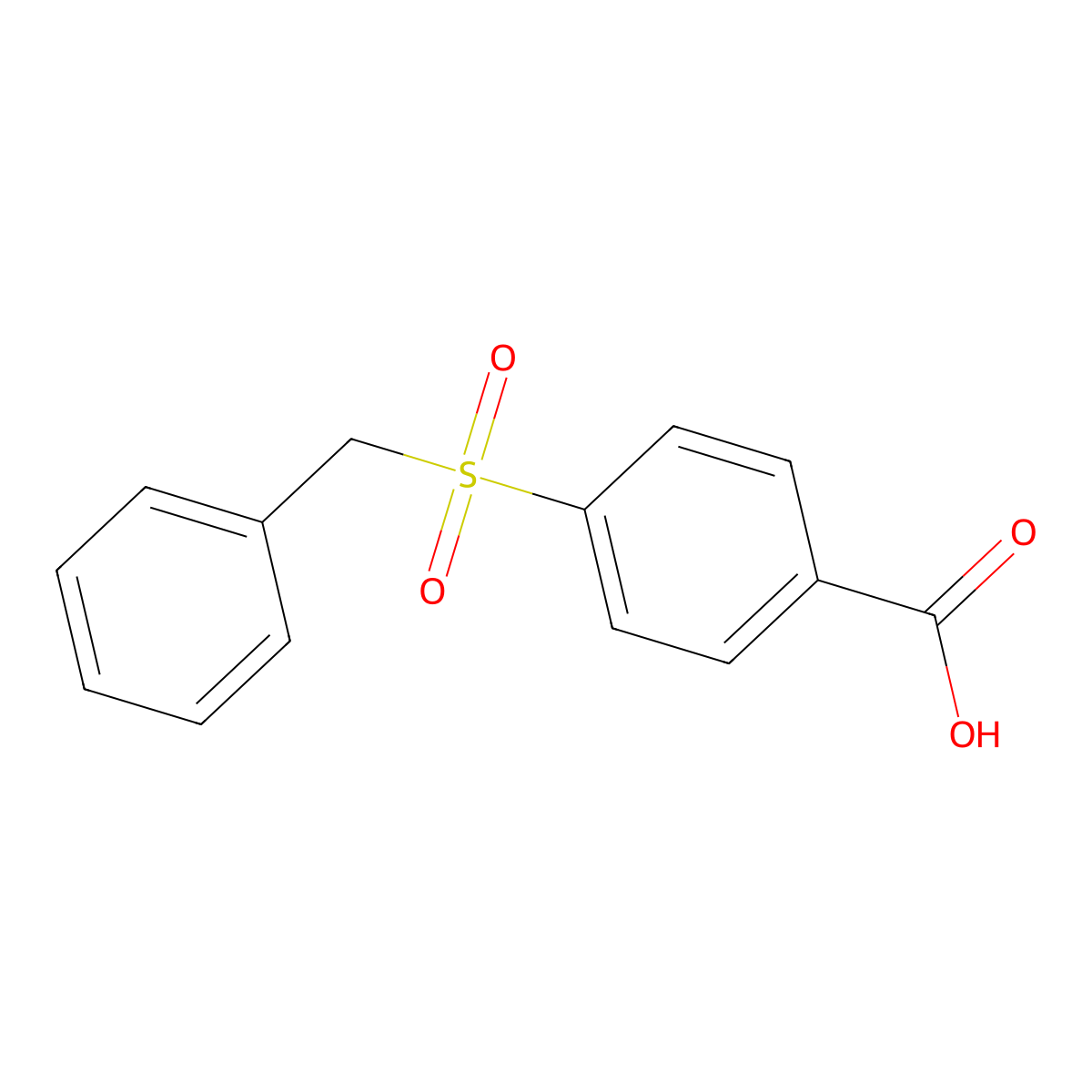 4-Phenylmethanesulfonylbenzoic acid molecular structure, CAS 70793-11-2