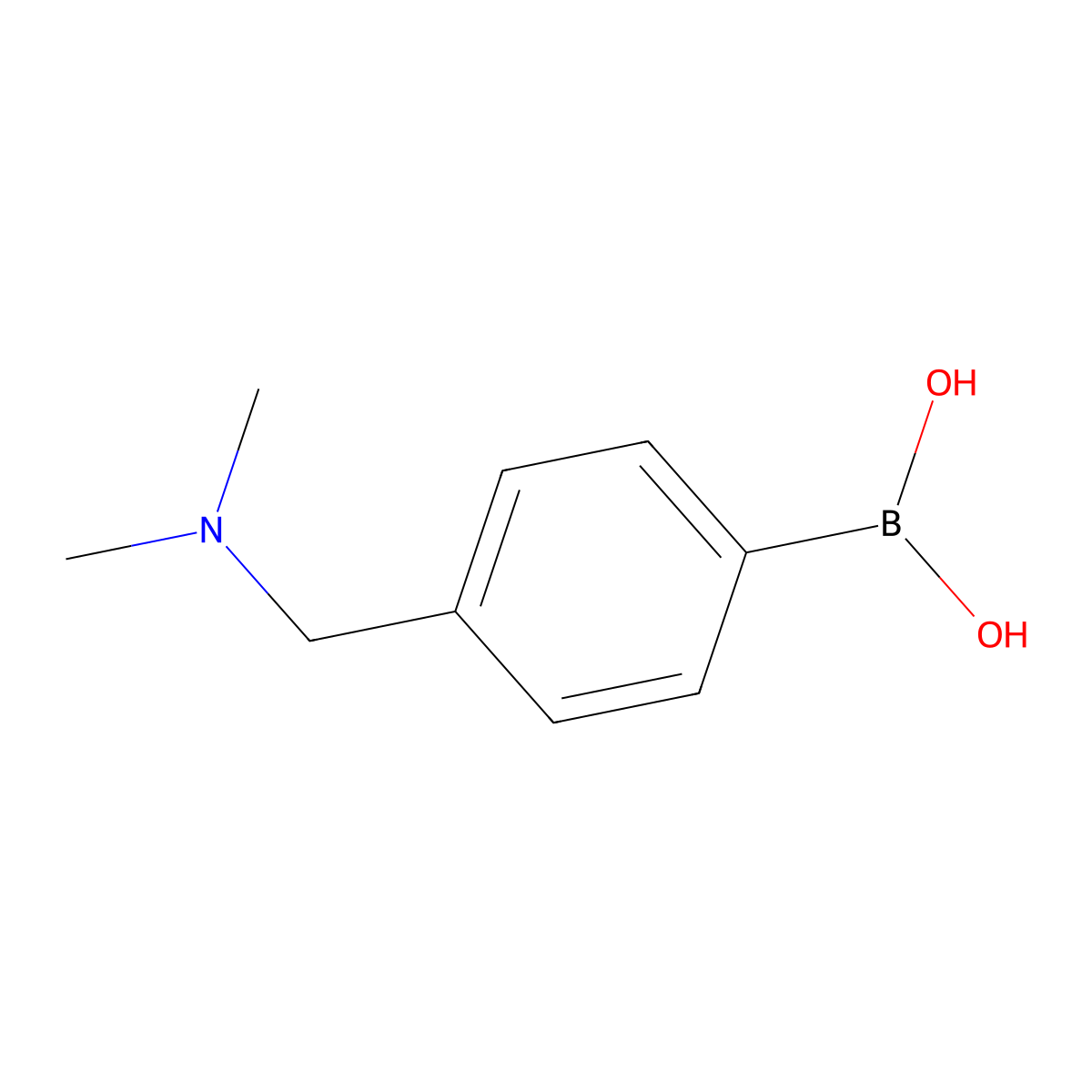 {4-[(Dimethylamino)methyl]phenyl}boronic acid molecular structure, CAS 70799-12-1