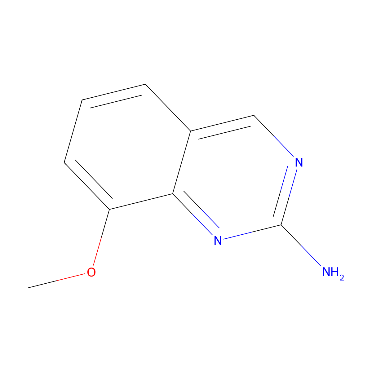 2-Amino-8-methoxyquinazoline molecular structure, CAS 708-15-6