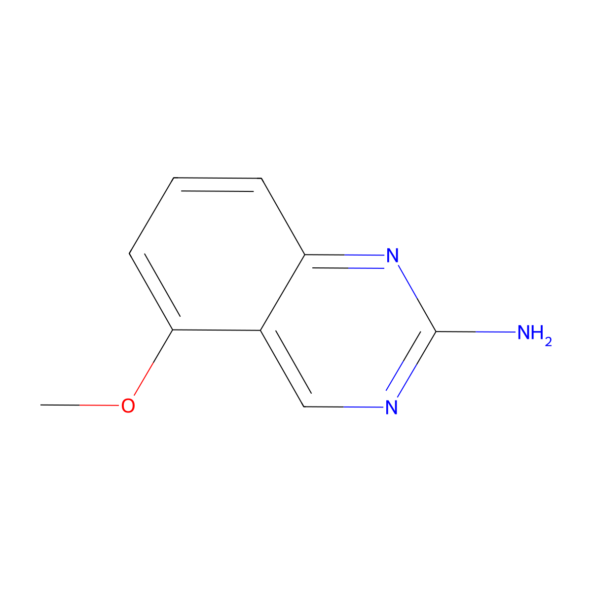 5-Methoxy-2-quinazolinamine molecular structure, CAS 708-16-7