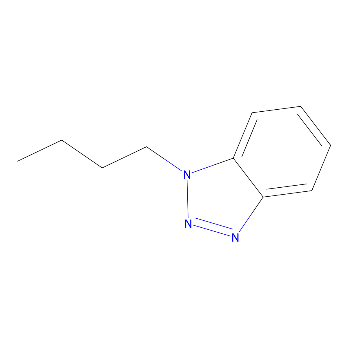 1-Butyl-1H-benzotriazole molecular structure, CAS 708-43-0