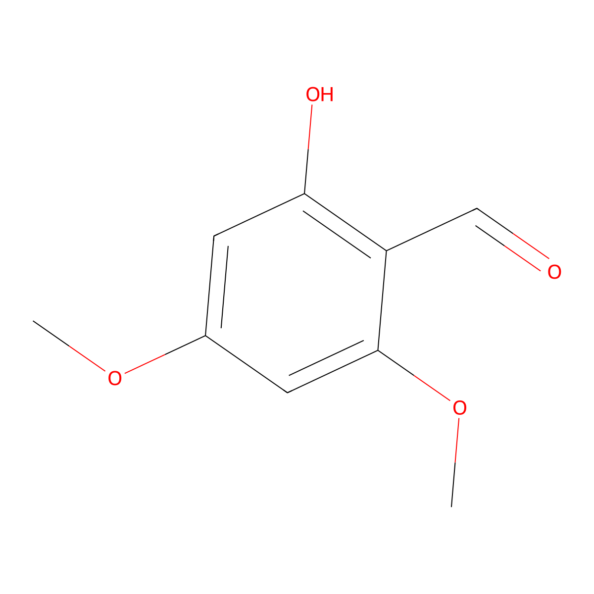 4,6-Dimethoxysalicylaldehyde molecular structure, CAS 708-76-9