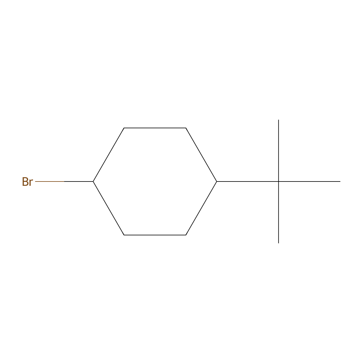 1-Bromo-4-tert-butylcyclohexane molecular structure, CAS 7080-86-6