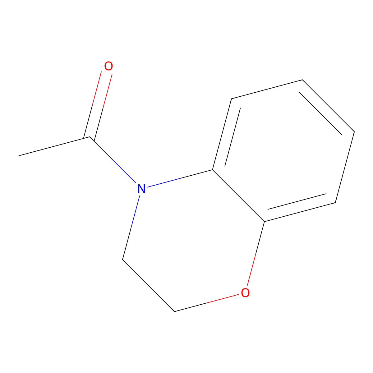 1-(2,3-Dihydro-4H-1,4-benzoxazin-4-yl)ethan-1-one molecular structure, CAS 70801-52-4