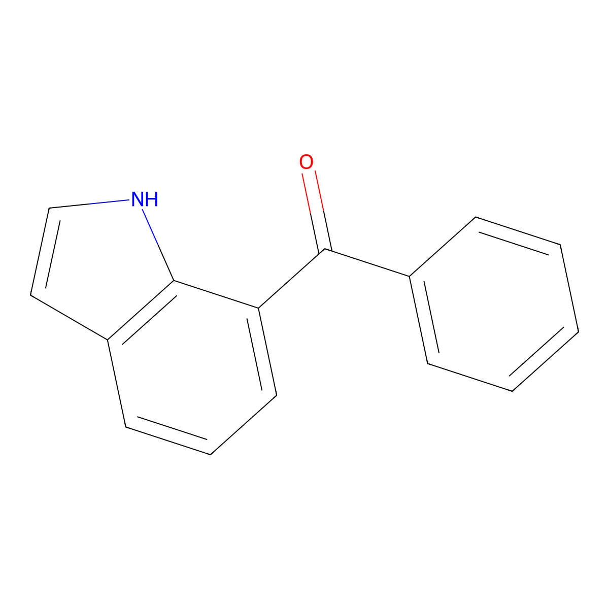 (1H-Indol-7-yl)(phenyl)methanone molecular structure, CAS 70803-96-2