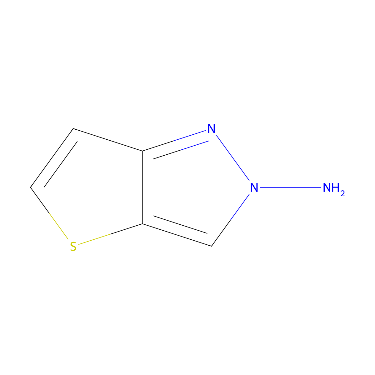 2H-thieno[3,2-c]pyrazol-2-ylamine molecular structure, CAS 70820-63-2