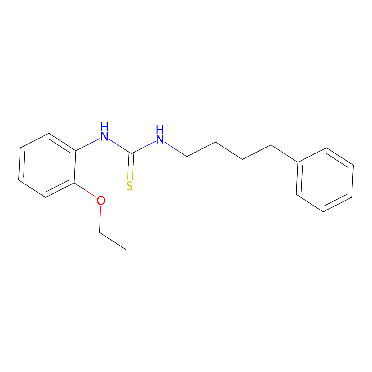 1-(2-Ethoxyphenyl)-3-(4-phenylbutyl)thiourea molecular structure, CAS 708216-10-8
